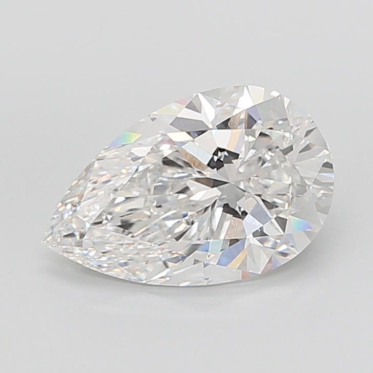7.06 Carat Pear Shaped, Ideal Cut, E Color, VVS2 Clarity, IGI Certified Lab Grown Diamond