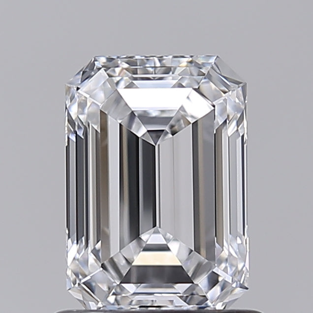 1.06 Carat Emerald Shaped, Ideal Cut, D Color, VS1 Clarity, IGI Certified Lab Grown Diamond