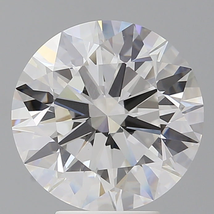 5.04 Carat Round Shaped, Ideal Cut, F Color, VVS2 Clarity, IGI Certified Lab Grown Diamond