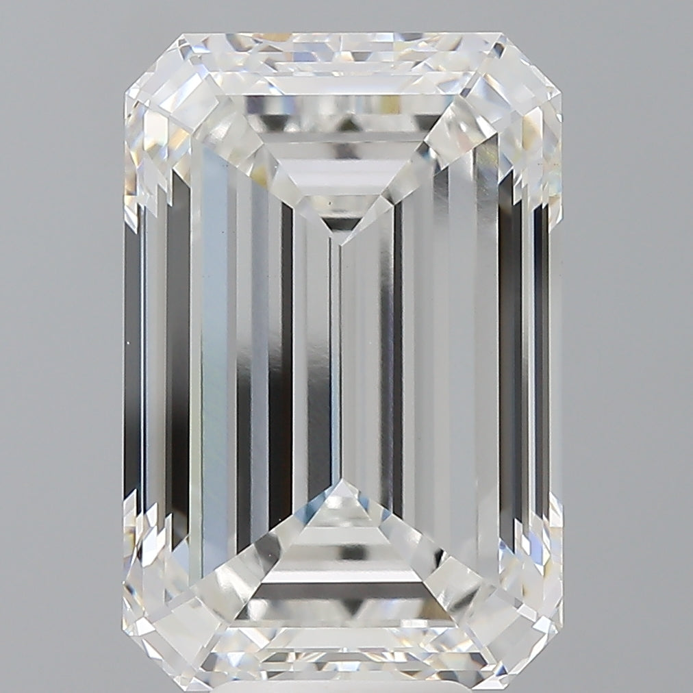 9.00 Carat Emerald Shaped, Excellent Cut, F Color, VVS2 Clarity, IGI Certified Lab Grown Diamond