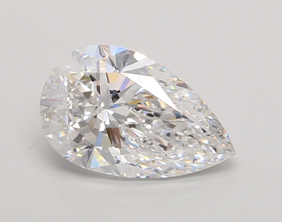 2.04 Carat Pear Shaped, Ideal Cut, D Color, VS1 Clarity, IGI Certified Lab Grown Diamond