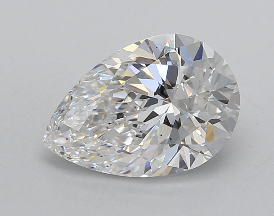 2.01 Carat Pear Shaped, Very Good Cut, E Color, VS2 Clarity, IGI Certified Lab Grown Diamond