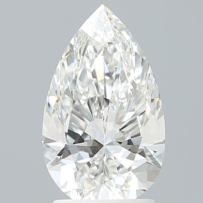 2.19 Carat Pear Shaped, Ideal Cut, D Color, VVS2 Clarity, IGI Certified Lab Grown Diamond