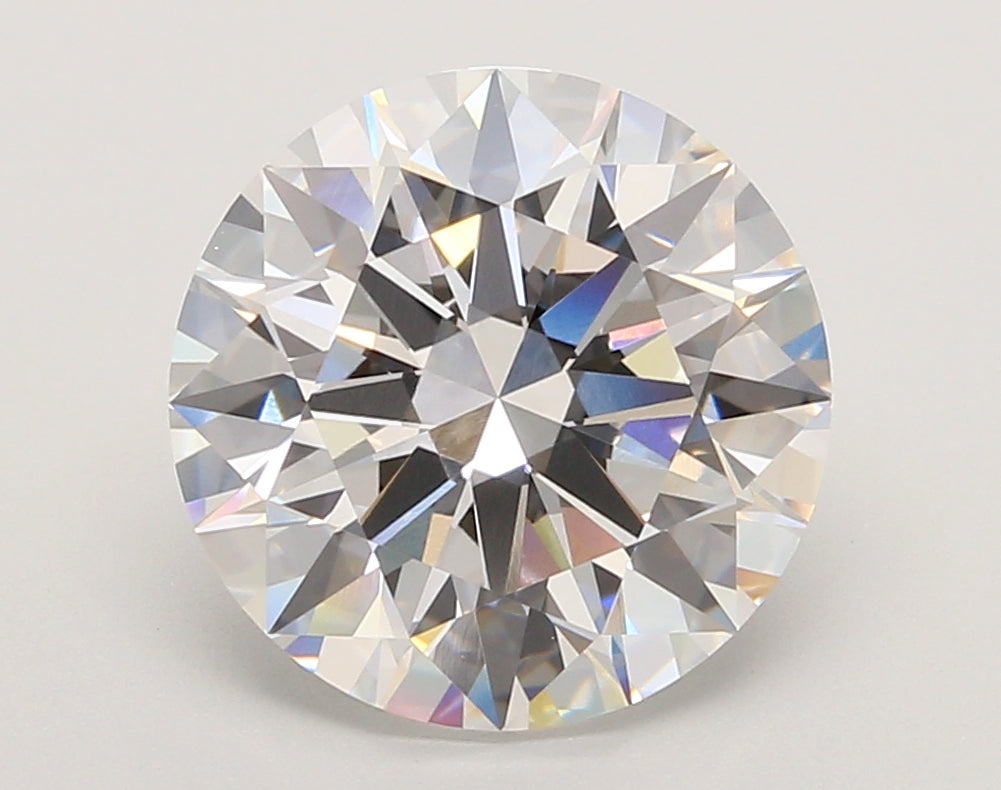 5.04 Carat Round Shaped, Ideal Cut, F Color, VVS1 Clarity, IGI Certified Lab Grown Diamond