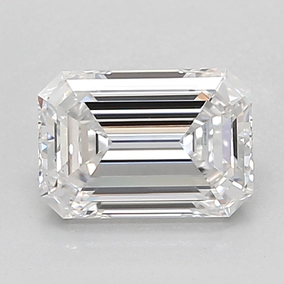 1.06 Carat Emerald Shaped, Ideal Cut, D Color, VVS2 Clarity, IGI Certified Lab Grown Diamond