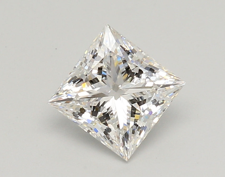 1.32 Carat Princess Shaped, Ideal Cut, E Color, VVS1 Clarity, IGI Certified Lab Grown Diamond