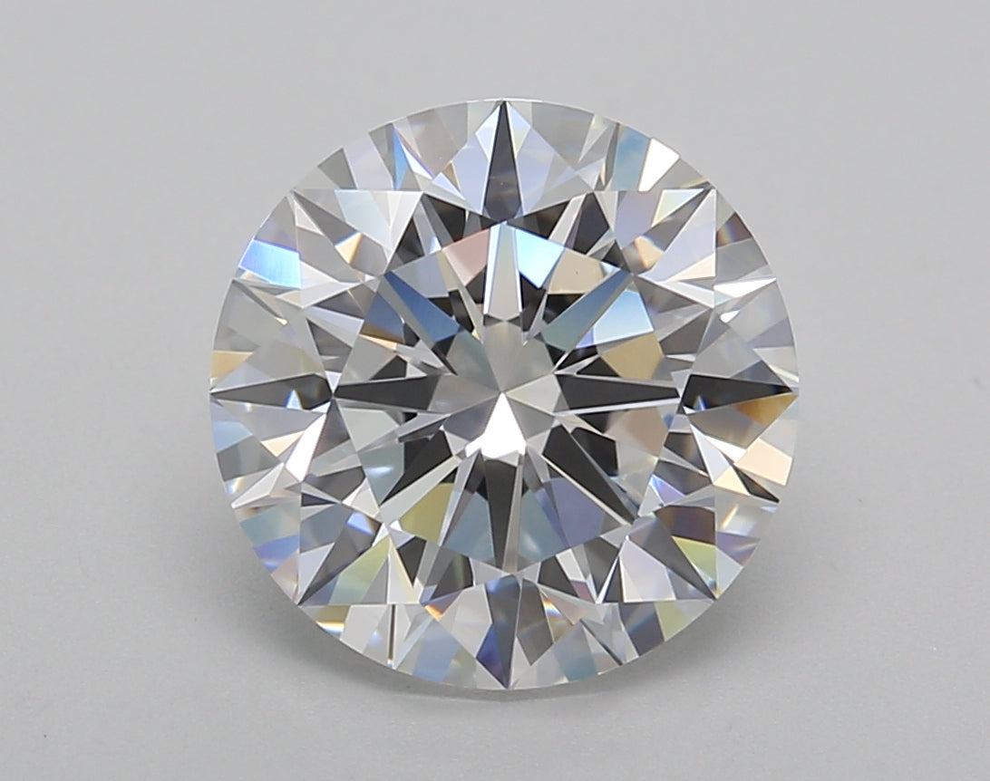 4.02 Carat Round Shaped, Ideal Cut, E Color, VVS2 Clarity, IGI Certified Lab Grown Diamond