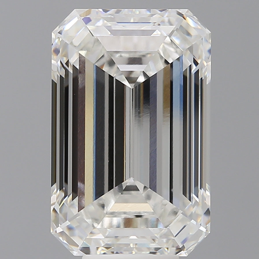 10.10 Carat Emerald Shaped, Ideal Cut, F Color, VS1 Clarity, IGI Certified Lab Grown Diamond