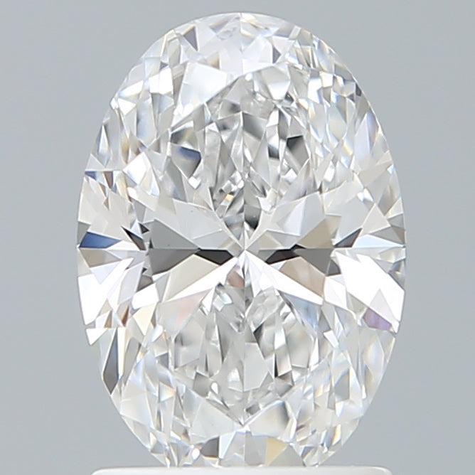 1.57 Carat Oval Shaped, Ideal Cut, D Color, VVS2 Clarity, IGI Certified Lab Grown Diamond