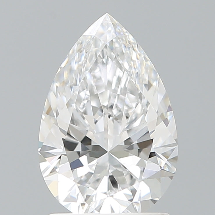 1.60 Carat Pear Shaped, Ideal Cut, D Color, VVS2 Clarity, IGI Certified Lab Grown Diamond