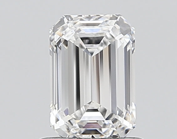 1.47 Carat Emerald Shaped, Ideal Cut, D Color, VVS2 Clarity, IGI Certified Lab Grown Diamond