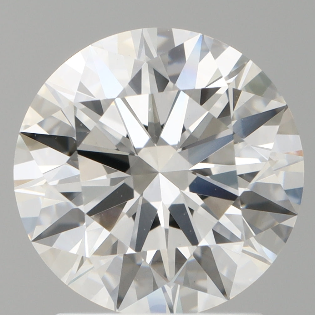 2.10 Carat Round Shaped, Ideal Cut, F Color, VVS2 Clarity, IGI Certified Lab Grown Diamond