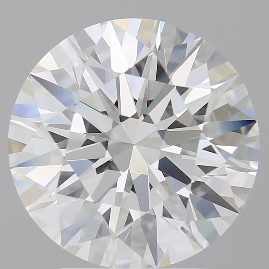 4.01 Carat Round Shaped, Excellent Cut, E Color, VVS2 Clarity, IGI Certified Lab Grown Diamond