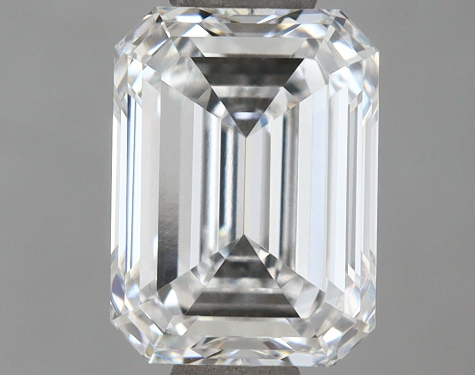 1.51 Carat Emerald Shaped, Ideal Cut, D Color, VVS1 Clarity, IGI Certified Lab Grown Diamond