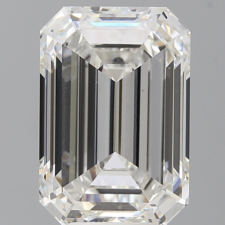 7.00 Carat Emerald Shaped, Ideal Cut, F Color, VS1 Clarity, IGI Certified Lab Grown Diamond