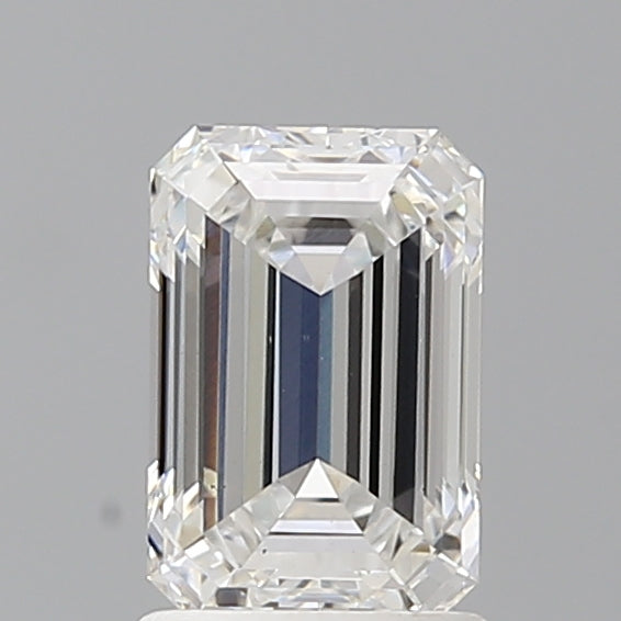 1.57 Carat Emerald Shaped, Ideal Cut, E Color, VS1 Clarity, IGI Certified Lab Grown Diamond