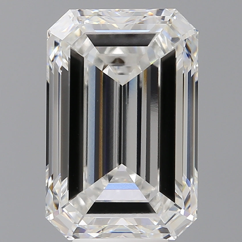 8.55 Carat Emerald Shaped, Excellent Cut, E Color, VVS2 Clarity, IGI Certified Lab Grown Diamond
