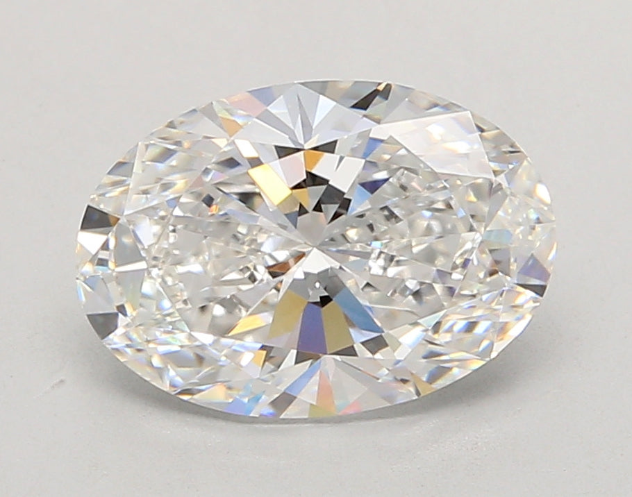 3.05 Carat Oval Shaped, Ideal Cut, D Color, VVS1 Clarity, IGI Certified Lab Grown Diamond
