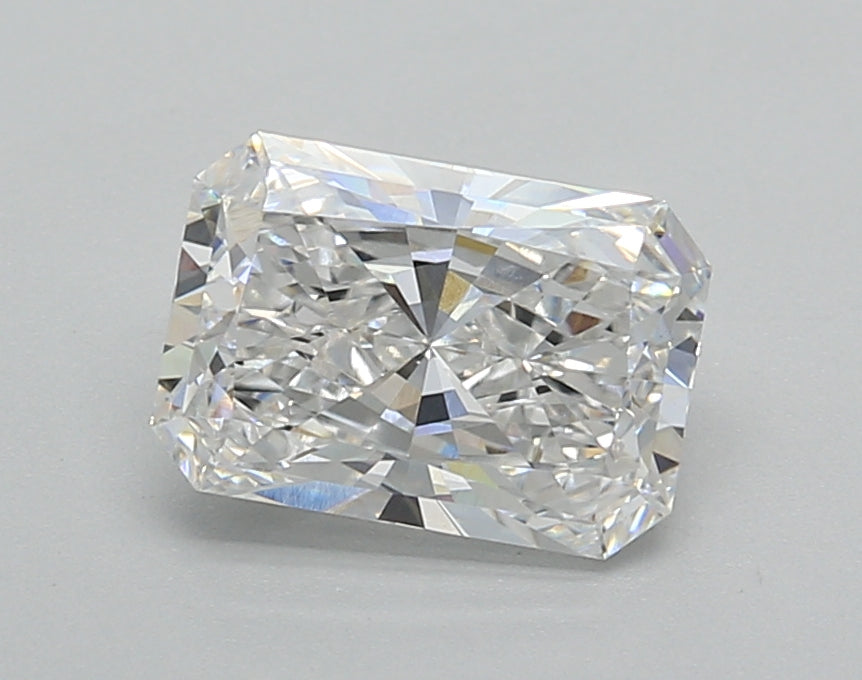1.51 Carat Radiant Shaped, Excellent Cut, E Color, VS1 Clarity, IGI Certified Lab Grown Diamond