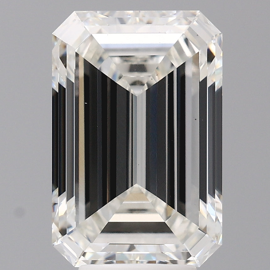 6.04 Carat Emerald Shaped, Excellent Cut, F Color, VS1 Clarity, IGI Certified Lab Grown Diamond