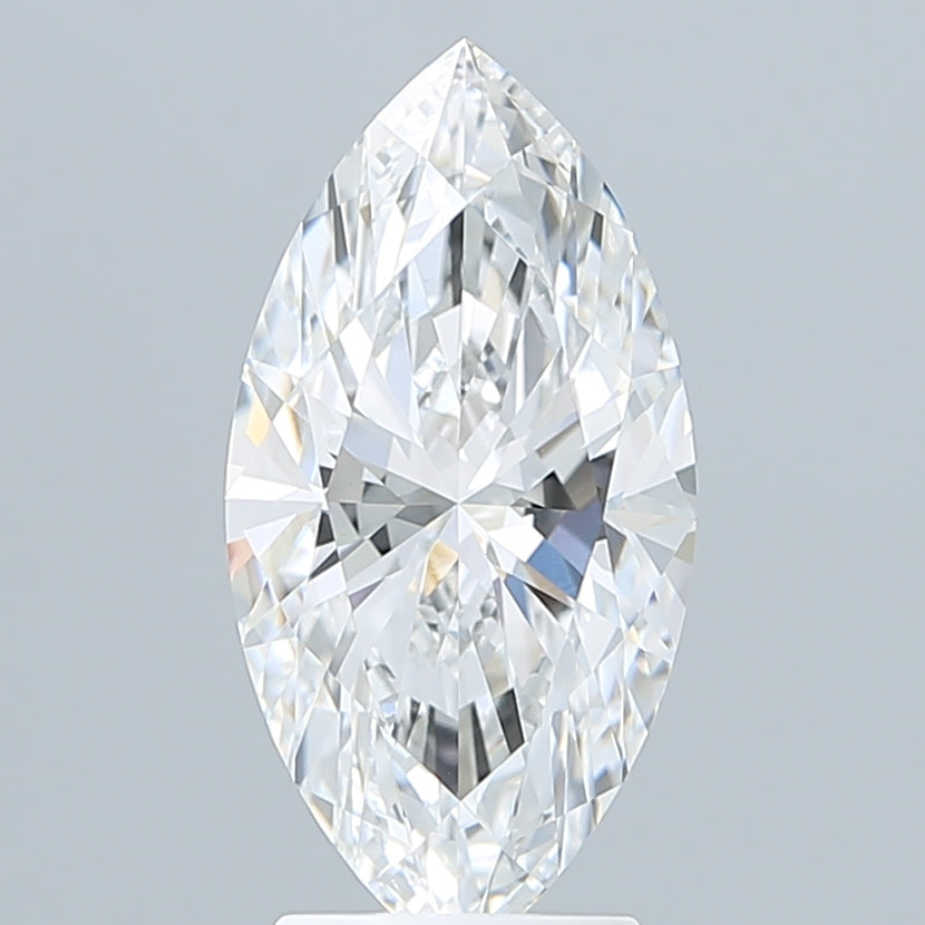 3.04 Carat Marquise Shaped, Ideal Cut, E Color, VVS2 Clarity, IGI Certified Lab Grown Diamond
