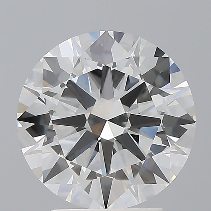 3.07 Carat Round Shaped, Excellent Cut, F Color, VVS2 Clarity, IGI Certified Lab Grown Diamond