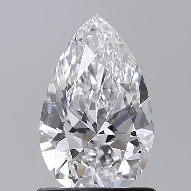 1.00 Carat Pear Shaped, Excellent Cut, D Color, VVS1 Clarity, IGI Certified Lab Grown Diamond