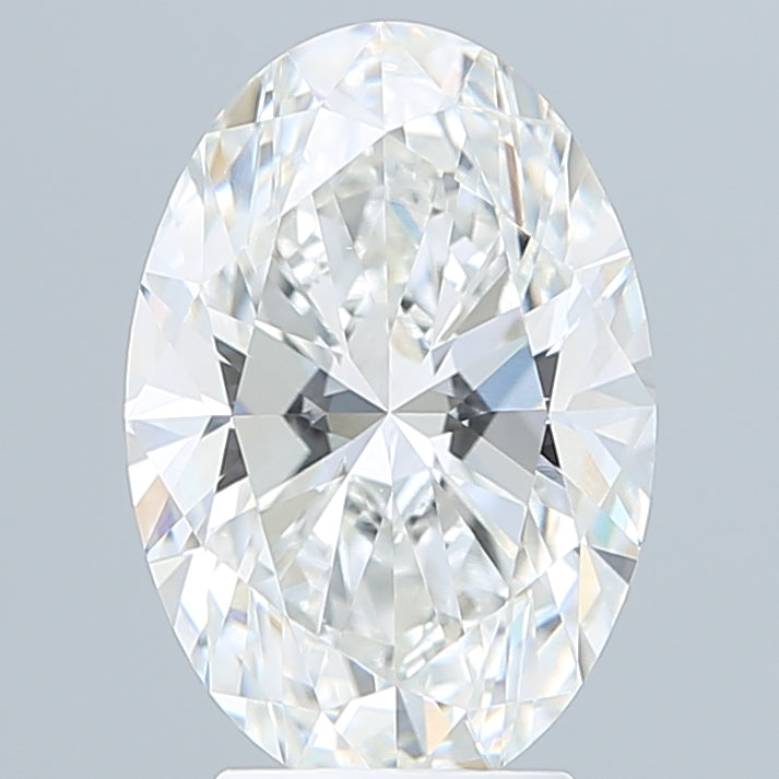 3.90 Carat Oval Shaped, Excellent Cut, F Color, VVS2 Clarity, IGI Certified Lab Grown Diamond