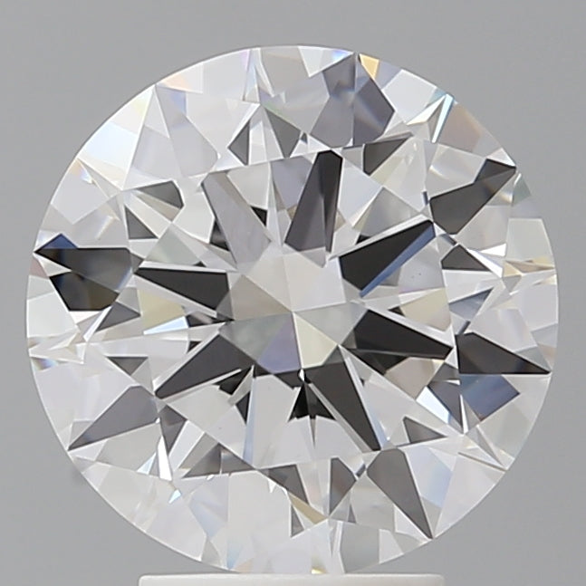 4.09 Carat Round Shaped, Excellent Cut, E Color, VVS2 Clarity, IGI Certified Lab Grown Diamond