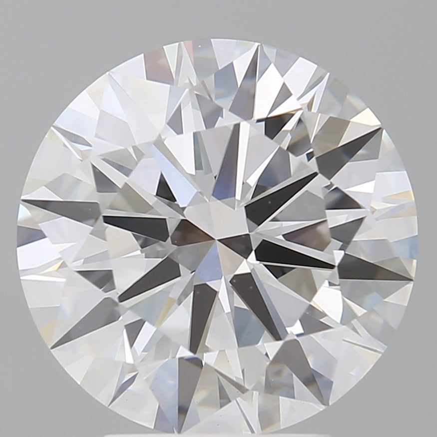4.05 Carat Round Shaped, Ideal Cut, E Color, VVS2 Clarity, IGI Certified Lab Grown Diamond