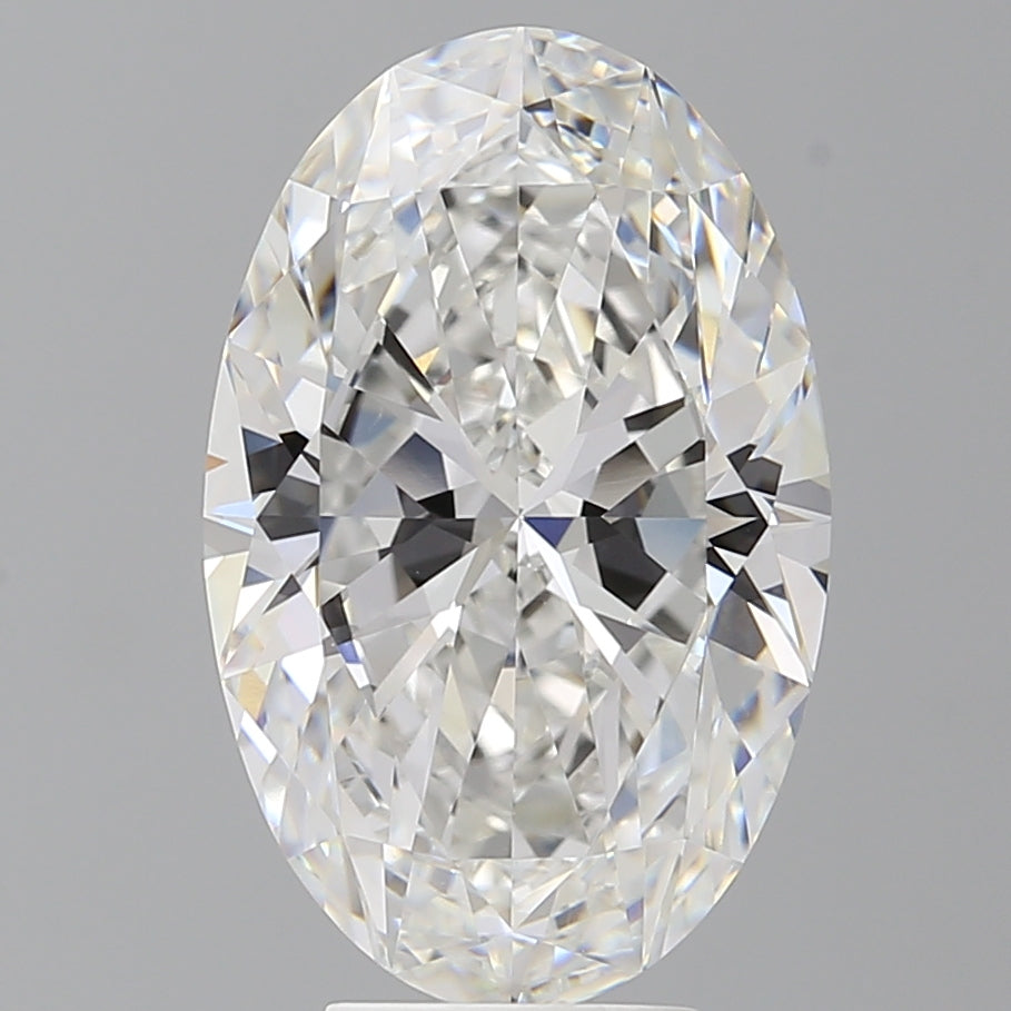 6.07 Carat Oval Shaped, Ideal Cut, E Color, VVS2 Clarity, IGI Certified Lab Grown Diamond