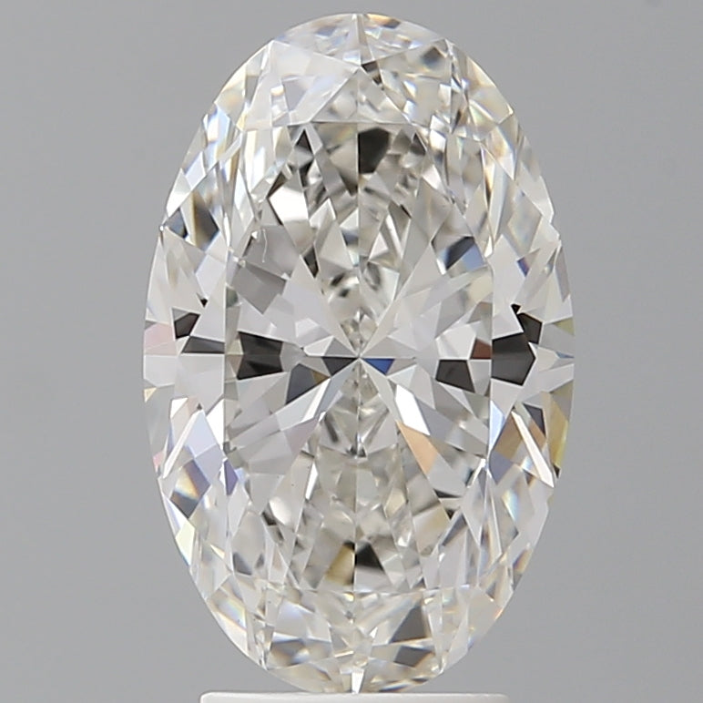 3.59 Carat Oval Shaped, Ideal Cut, G Color, VVS2 Clarity, IGI Certified Lab Grown Diamond