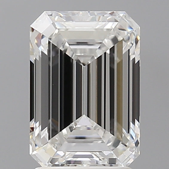 2.50 Carat Emerald Shaped, Ideal Cut, D Color, VVS2 Clarity, IGI Certified Lab Grown Diamond