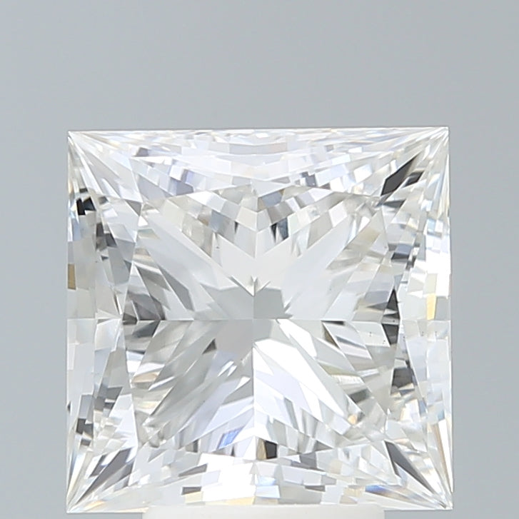 5.22 Carat Princess Shaped, Ideal Cut, G Color, VS1 Clarity, IGI Certified Lab Grown Diamond