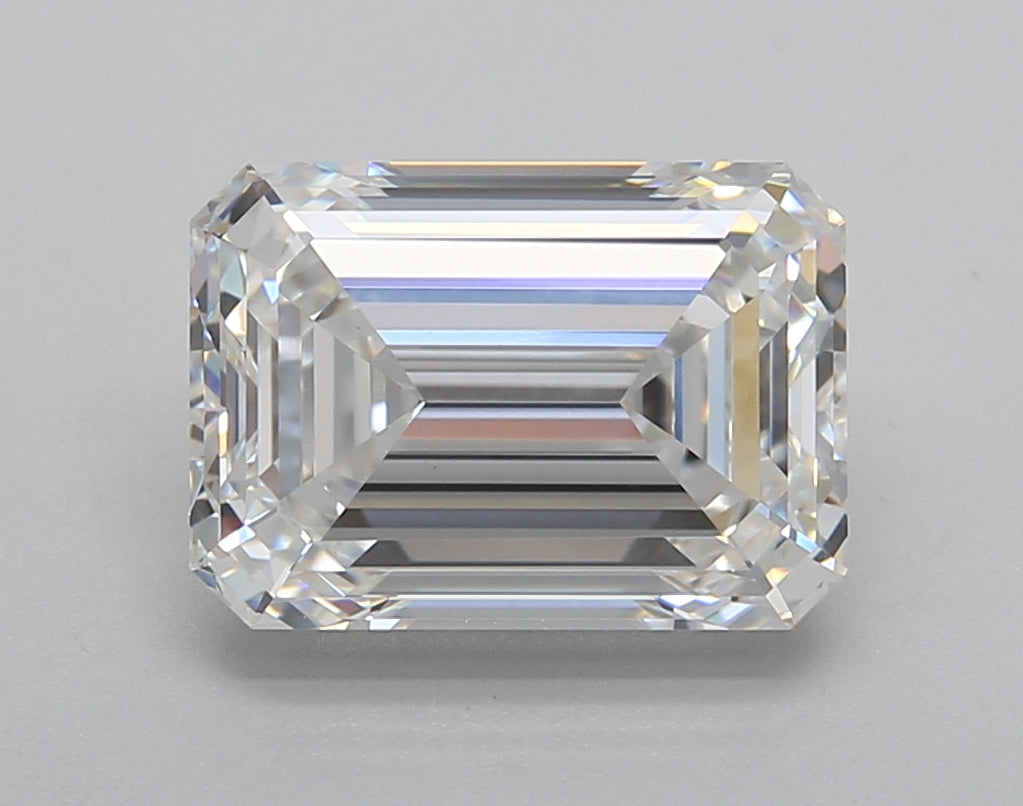 3.72 Carat Emerald Shaped, Very Good Cut, E Color, VVS2 Clarity, IGI Certified Lab Grown Diamond