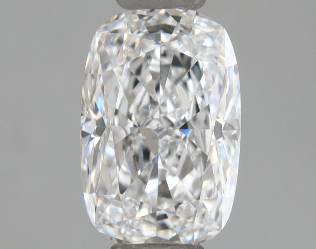 1.12 Carat Cushion Shaped, Ideal Cut, D Color, VVS2 Clarity, IGI Certified Lab Grown Diamond