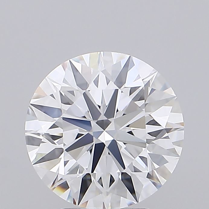 2.36 Carat Round Shaped, Ideal Cut, D Color, FL Clarity, IGI Certified Lab Grown Diamond