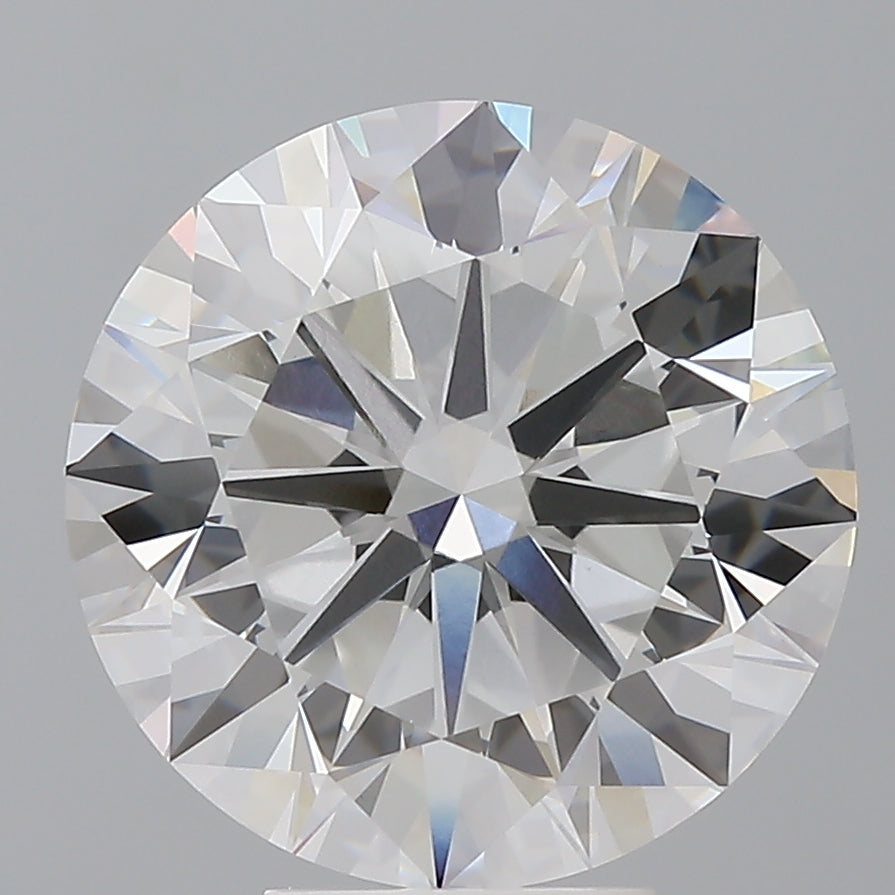 6.59 Carat Round Shaped, Ideal Cut, F Color, VVS2 Clarity, IGI Certified Lab Grown Diamond