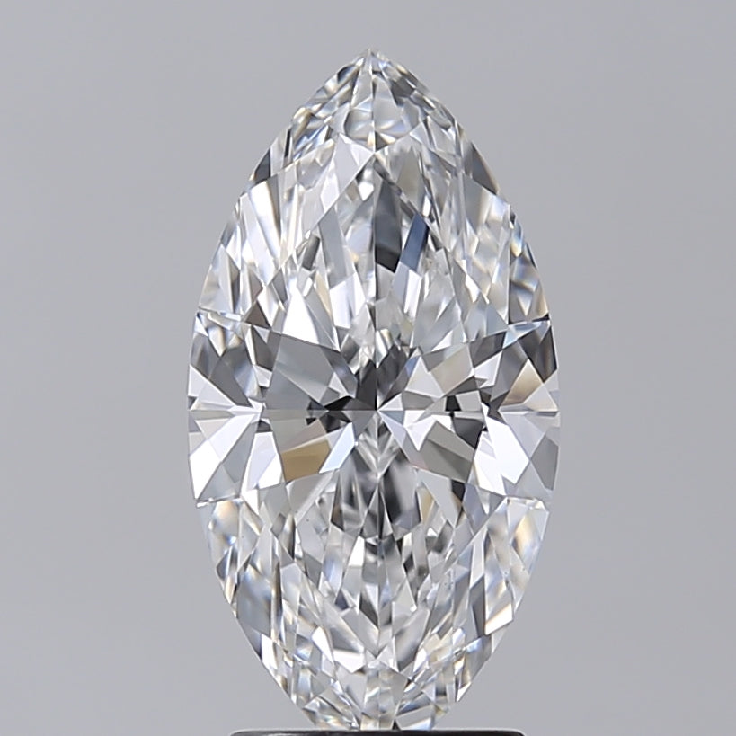 2.77 Carat Marquise Shaped, Excellent Cut, E Color, VVS2 Clarity, IGI Certified Lab Grown Diamond