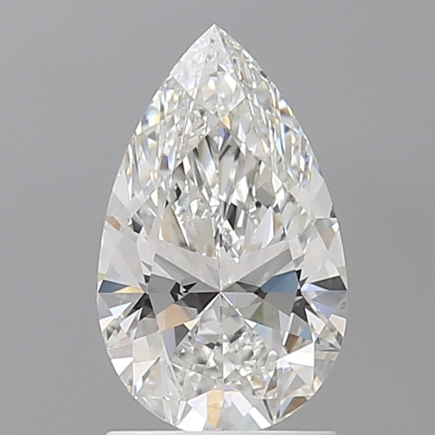 1.59 Carat Pear Shaped, Ideal Cut, E Color, VVS2 Clarity, IGI Certified Lab Grown Diamond