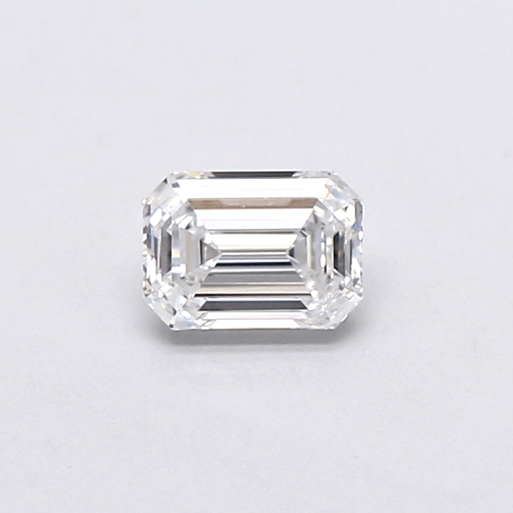 0.52 Carat Emerald Shaped, Very Good Cut, D Color, VVS2 Clarity, IGI Certified Lab Grown Diamond