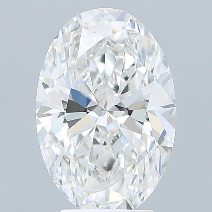 4.10 Carat Oval Shaped, Excellent Cut, D Color, VVS2 Clarity, IGI Certified Lab Grown Diamond