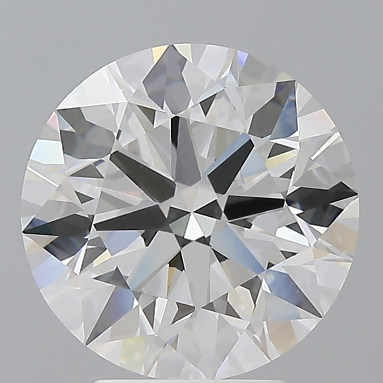 4.09 Carat Round Shaped, Ideal Cut, E Color, VVS2 Clarity, IGI Certified Lab Grown Diamond