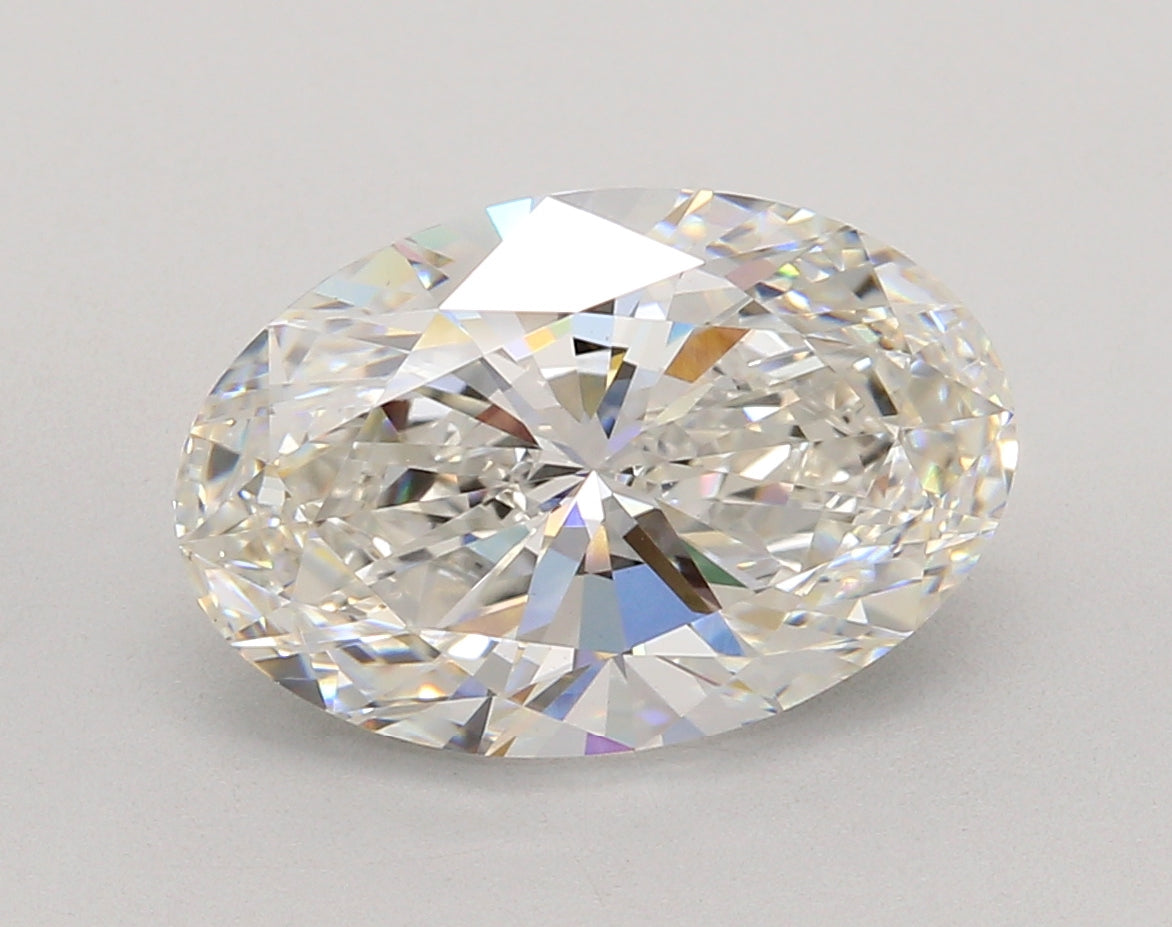 4.26 Carat Oval Shaped, Ideal Cut, F Color, VVS2 Clarity, IGI Certified Lab Grown Diamond
