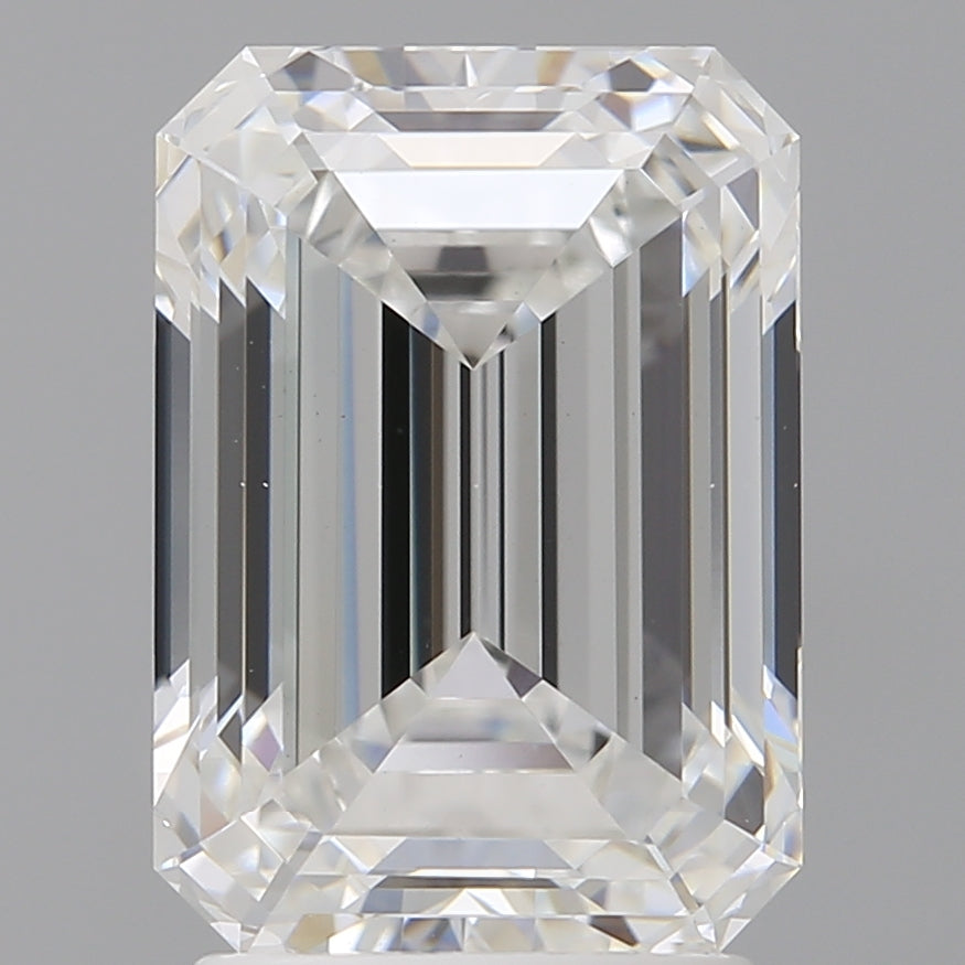 3.06 Carat Emerald Shaped, Ideal Cut, E Color, VS1 Clarity, IGI Certified Lab Grown Diamond