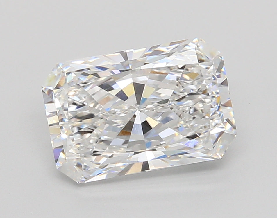 3.06 Carat Radiant Shaped, Ideal Cut, D Color, VVS1 Clarity, IGI Certified Lab Grown Diamond
