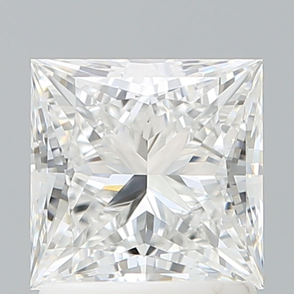 1.54 Carat Princess Shaped, Ideal Cut, E Color, VVS2 Clarity, IGI Certified Lab Grown Diamond
