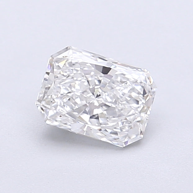 0.72 Carat Radiant Shaped, Very Good Cut, D Color, VVS2 Clarity, IGI Certified Lab Grown Diamond