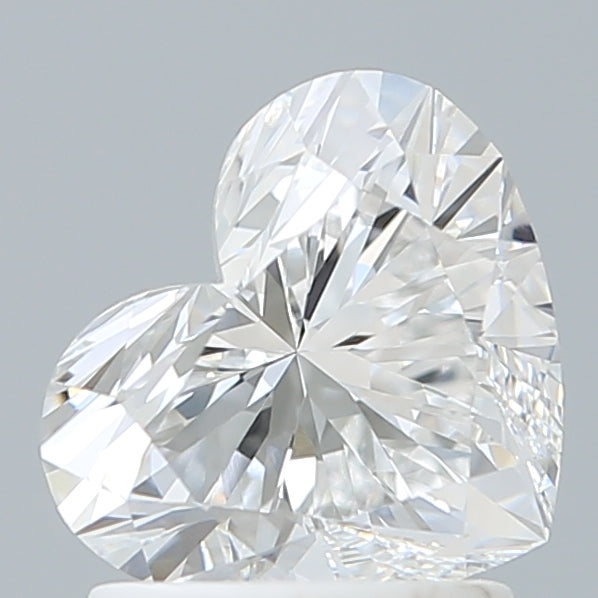 1.53 Carat Heart Shaped, Ideal Cut, D Color, VVS2 Clarity, IGI Certified Lab Grown Diamond