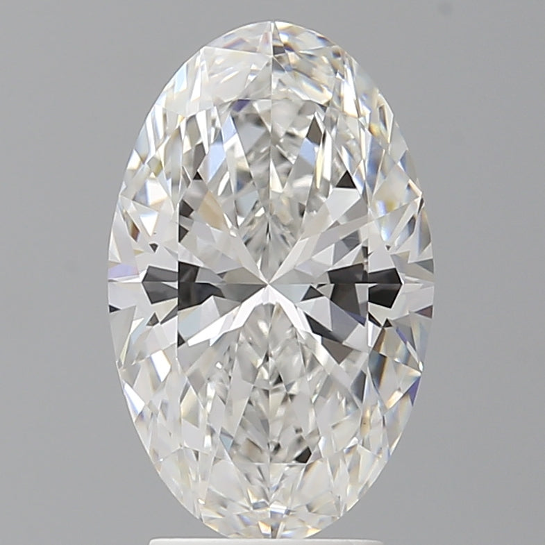 3.58 Carat Oval Shaped, Ideal Cut, F Color, VVS2 Clarity, IGI Certified Lab Grown Diamond